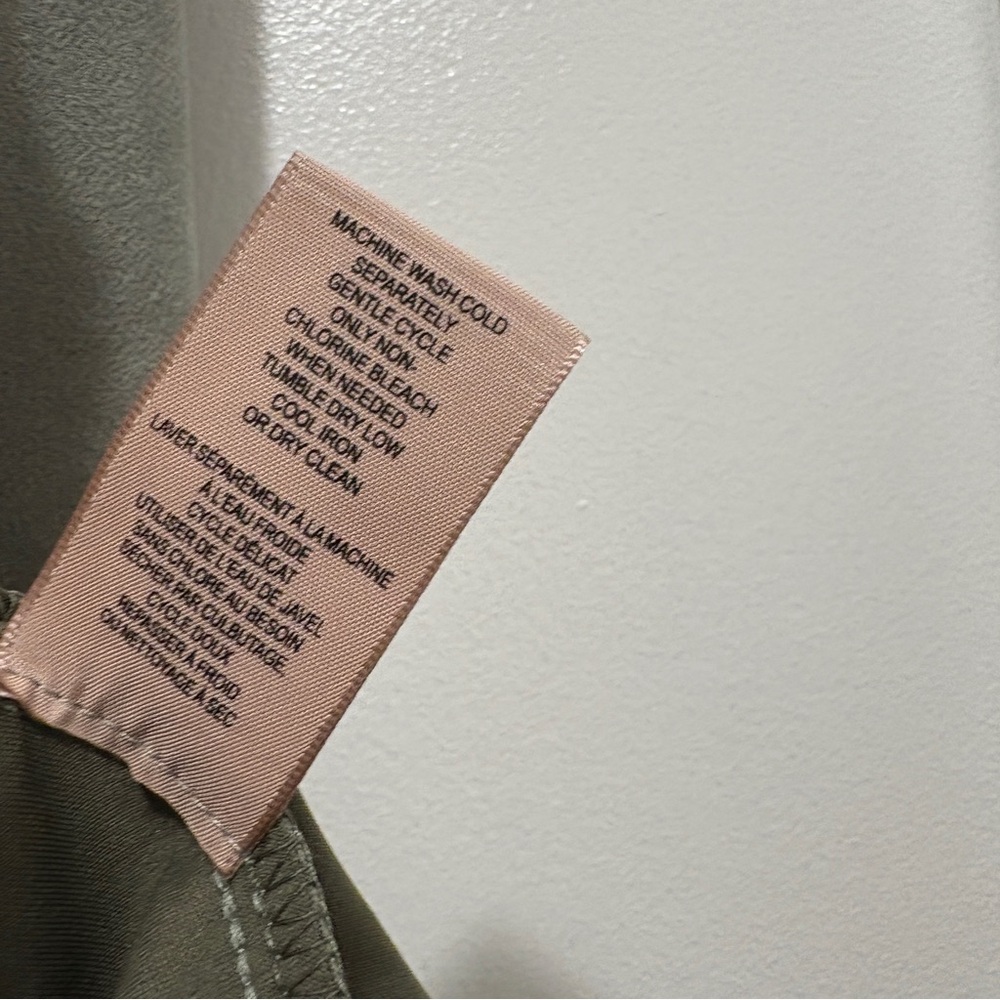 Philosophy Faux Leather Long Sleeve Shirt Jacket Cropped Shacket Women’s Size M - Picture 8 of 15